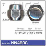 Chrome Nut NN460C - Nice Products | Universal Auto Spares