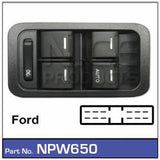 Power Window Switch NPW650 - Nice Products | Universal Auto Spares