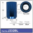 Blue Wheel Nut Thread 1/2 Tapered J232BL - Nice Products | Universal Auto Spares