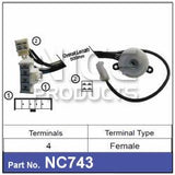 Ignition Switch NC743 - Nice Products | Universal Auto Spares