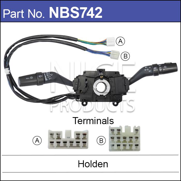 Combination Switch NBS742 - Nice Products | Universal Auto Spares
