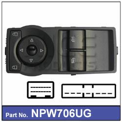 Power Window Switch NPW706UG - Nice Products | Universal Auto Spares