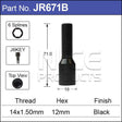 One piece Allen Key Bolt Black JR671B - Nice Products | Universal Auto Spares