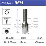 Allen key Bolt JR671 - Nice Products | Universal Auto Spares