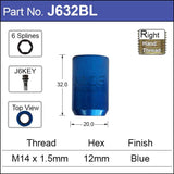 Allen KEY BLUE NUTS J632BL - Nice Products | Universal Auto Spares