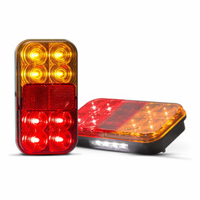 License Plate Lamp Horizontally Stop/Tail Indicator Lamps 12V - LED AutoLamps