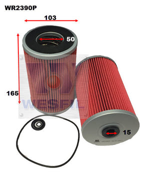 Oil Filter R2390P Fits Hino/Isuzu/Nissan WR2390P - Wesfil