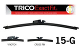 Rear V Notch/Cross Pin Beam Blade 375MM (EXRWR15) (Single) 15-G - Trico | Universal Auto Spares