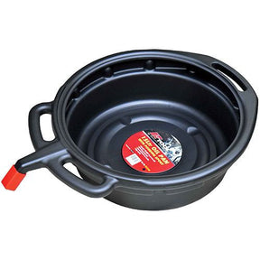 15 Ltr Black or Green Oil Pan Pouring Spout, Non-Spill Lip, Spout Cover- PKTool Black
