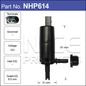 Headlamp Pump NHP614 - Nice Products | Universal Auto Spares