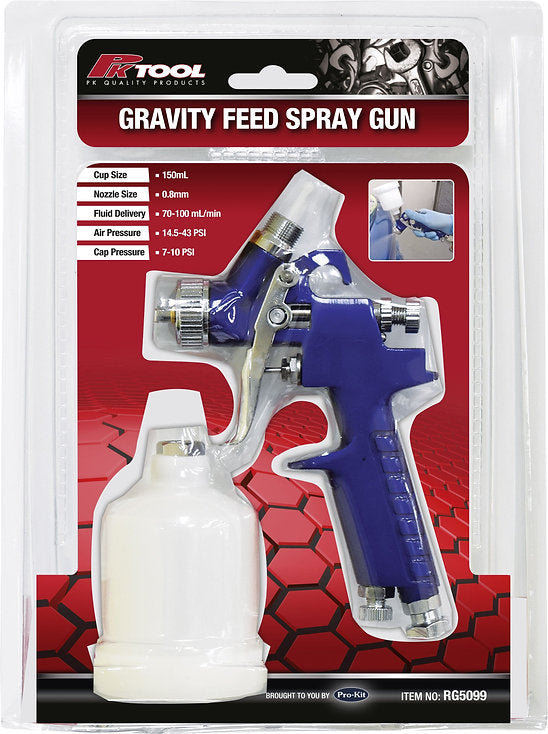 150ml Small Spray Gun Fluid (Water) Delivery - (70-100ml/min) - PKTool | Universal Auto Spares