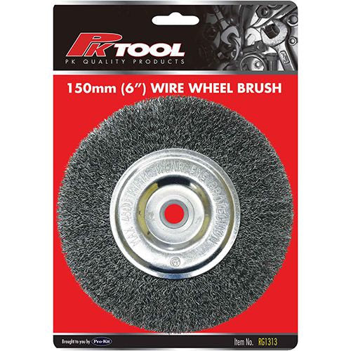 150mm (6″) Bench Grinder Wire Wheel Brush - PKTool | Universal Auto Spares