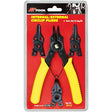 150mm (6”) Internal/External Circlip Plier 4 Interchangeable Heads - PKTool | Universal Auto Spares