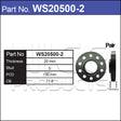 Hub Centric Wheel Spacers WS20500-2 - Nice Products | Universal Auto Spares