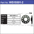 Hub Centric Wheel Spacers WS15501-2 - Nice Products | Universal Auto Spares