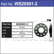 Hub Centric Wheel Spacers WS20501-2 - Nice Products | Universal Auto Spares