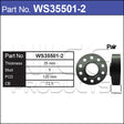 Hub Centric Wheel Spacers WS35501-2 - Nice Products | Universal Auto Spares