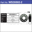 Hub Centric Wheel Spacers WS35502-2 - Nice Products | Universal Auto Spares