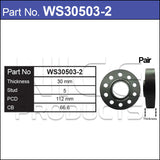 Hub Centric Wheel Spacers WS30503-2 - Nice Products | Universal Auto Spares