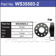 Hub Centric Wheel Spacers WS35503-2 - Nice Products | Universal Auto Spares