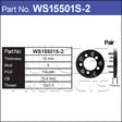 Wheel Spacers With Wheel Studs WS15501S-2 - Nice Products | Universal Auto Spares