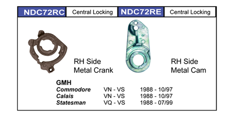 Door Lock Cam NDC72RC - Nice Products | Universal Auto Spares
