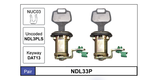 Door Locks Pair NDL33P - Nice Products | Universal Auto Spares