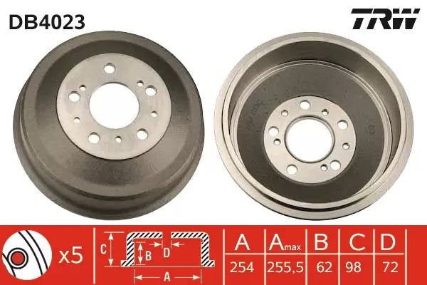 Brake Drum DB4023 - TRW