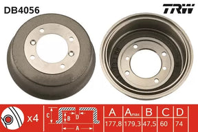 Brake Drum DB4056 - TRW