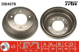 Brake Drum DB4078 - TRW
