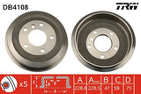 Brake Drum DB4108 - TRW