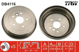 Brake Drum DB4116 - TRW