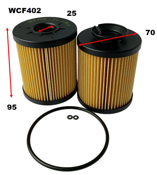 Diesel Fuel Filter Fits Hino WCF402 - Wesfil | Universal Auto Spares