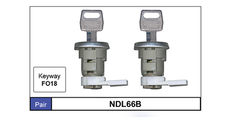 Door Locks Pair NDL66B - Nice Products | Universal Auto Spares
