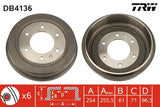 Brake Drum DB4136 - TRW