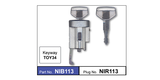 Ignition Barrel NIB113 - Nice Products | Universal Auto Spares
