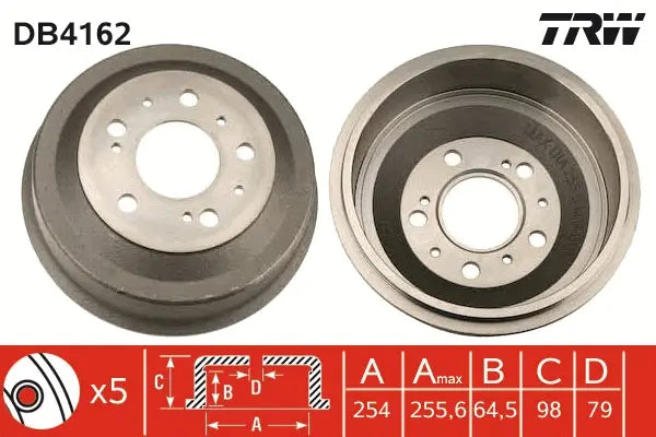 Brake Drum DB4162 - TRW