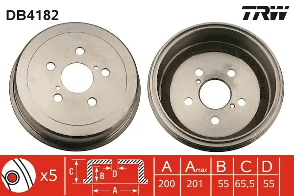 Brake Drum DB4182 - TRW