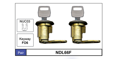 Door Locks Pair NDL66F - Nice Products | Universal Auto Spares