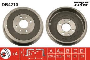 Brake Drum DB4210 - TRW