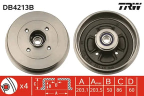 Brake Drum DB4213 - TRW