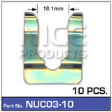 Retainer -U- NUC03-10 - Nice Products | Universal Auto Spares
