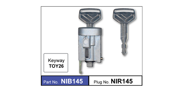 Ignition Barrel NIB145 - Nice Products | Universal Auto Spares