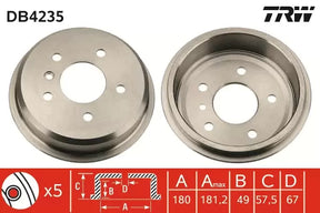 Brake Drum DB4235 - TRW
