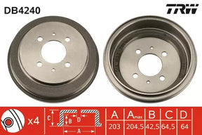 Brake Drum DB4240 - TRW