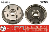 Brake Drum DB4251 - TRW