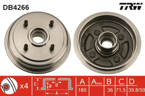 Brake Drum DB4266 - TRW