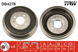 Brake Drum DB4278 - TRW