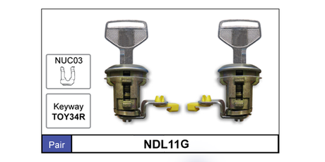 Door Locks Pair NDL11G - Nice Products | Universal Auto Spares