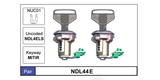 Door Locks Pair NDL44E - Nice Products | Universal Auto Spares